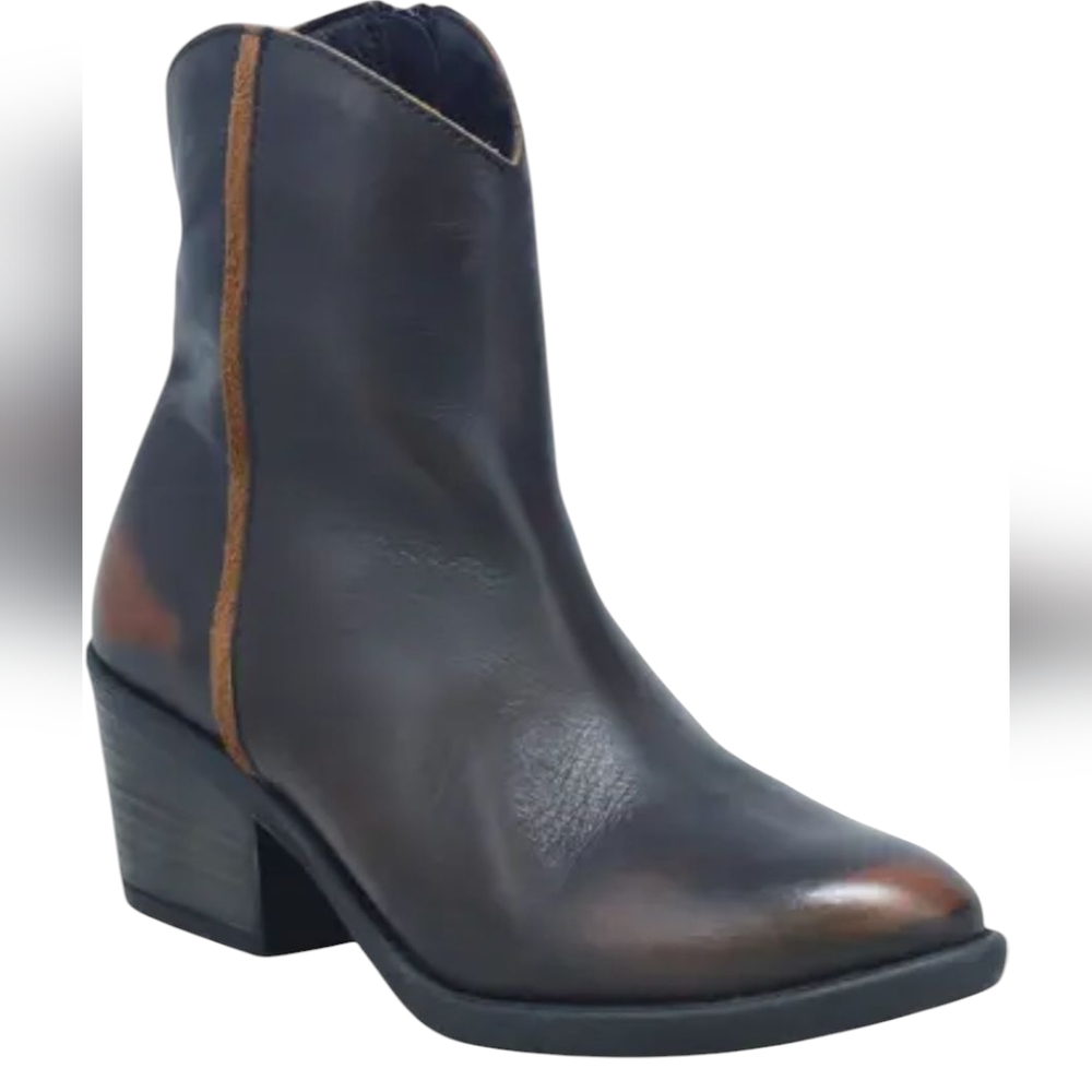 Miz Mooz Dark Brown Heeled Boots - Picture 2 of 11